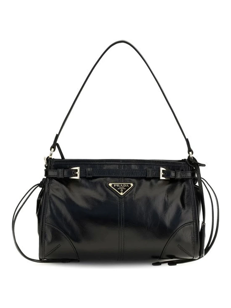 Black Calf Leather Bos Taurus Handbag