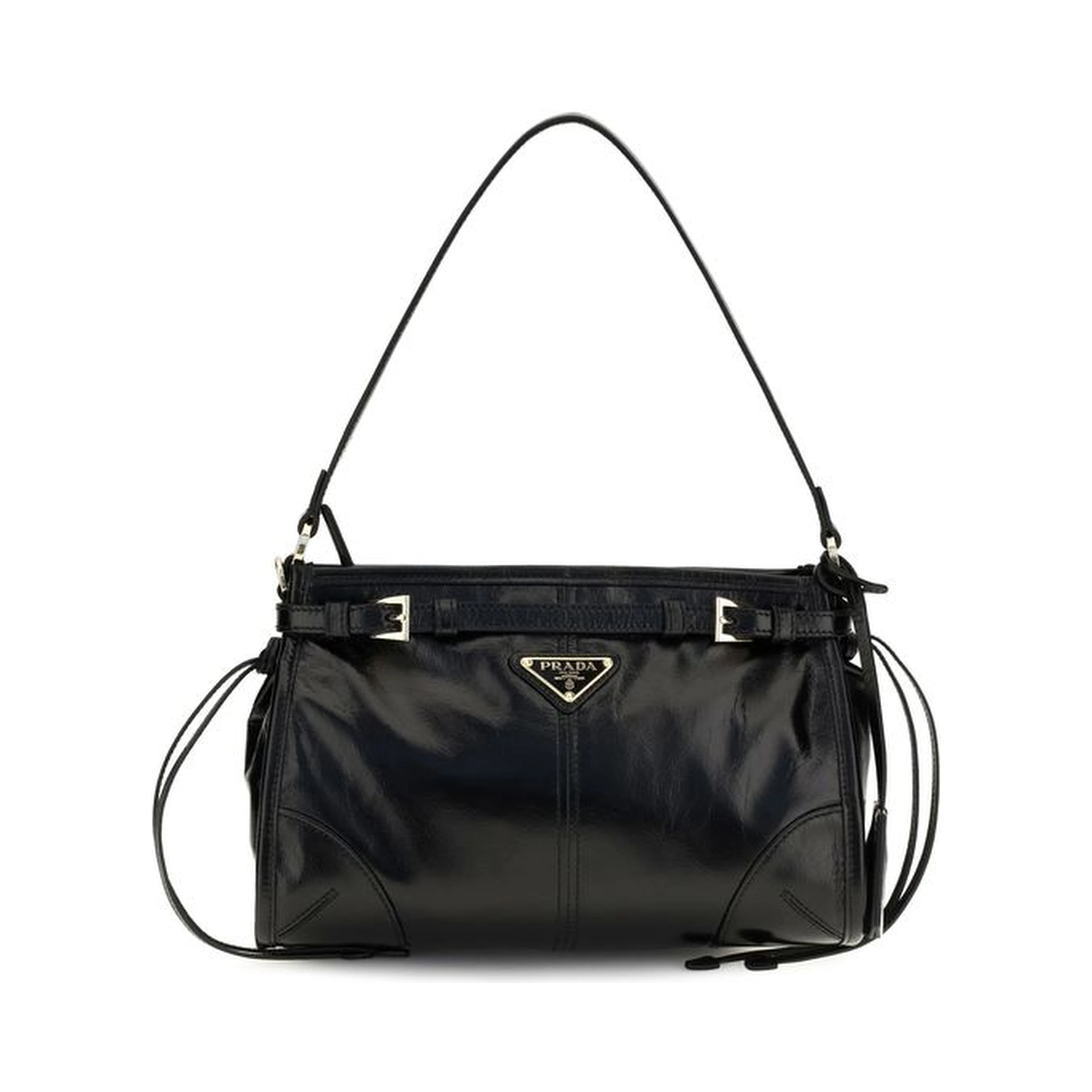 Black Calf Leather Bos Taurus Handbag