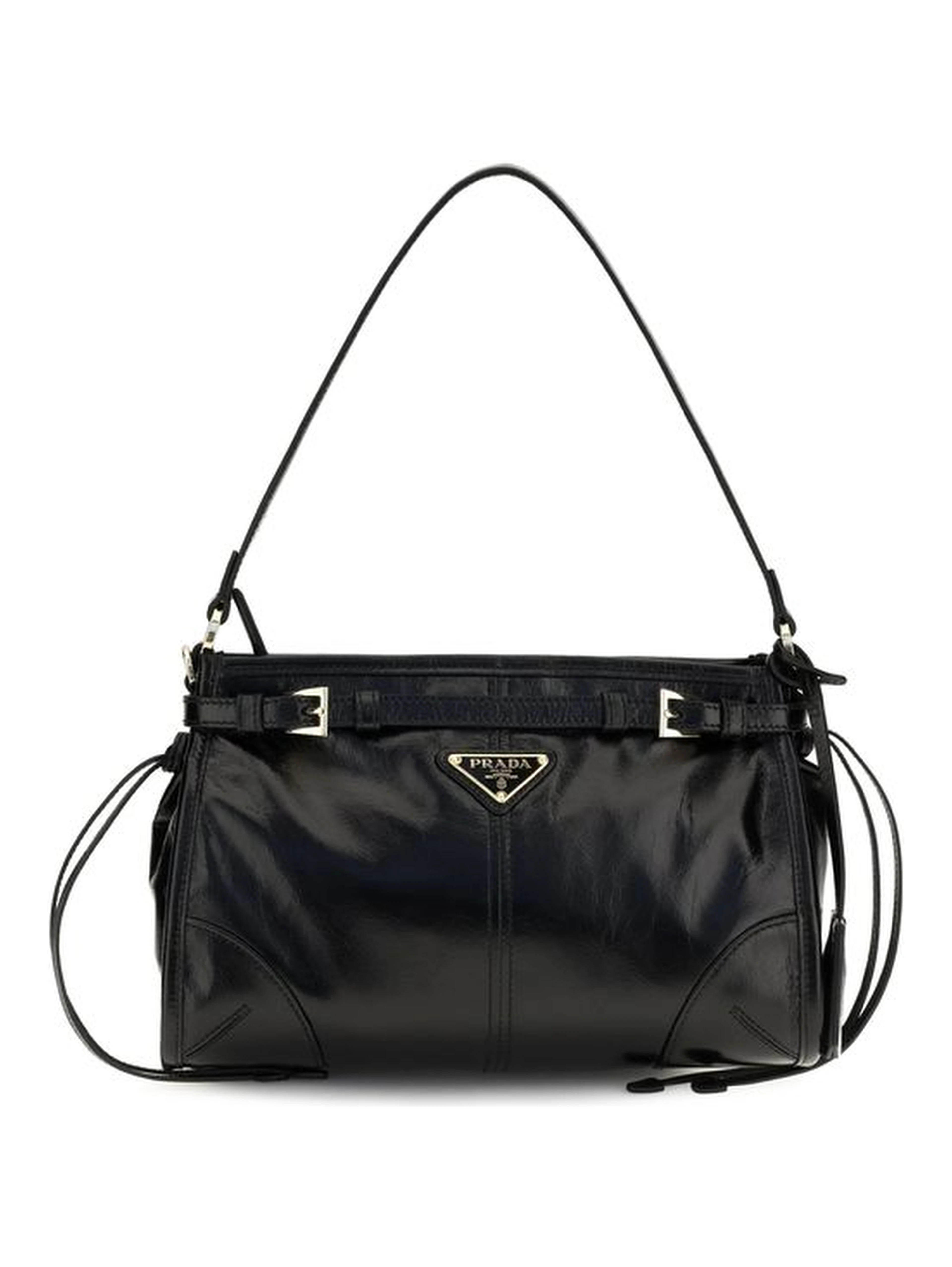 Black Calf Leather Bos Taurus Handbag