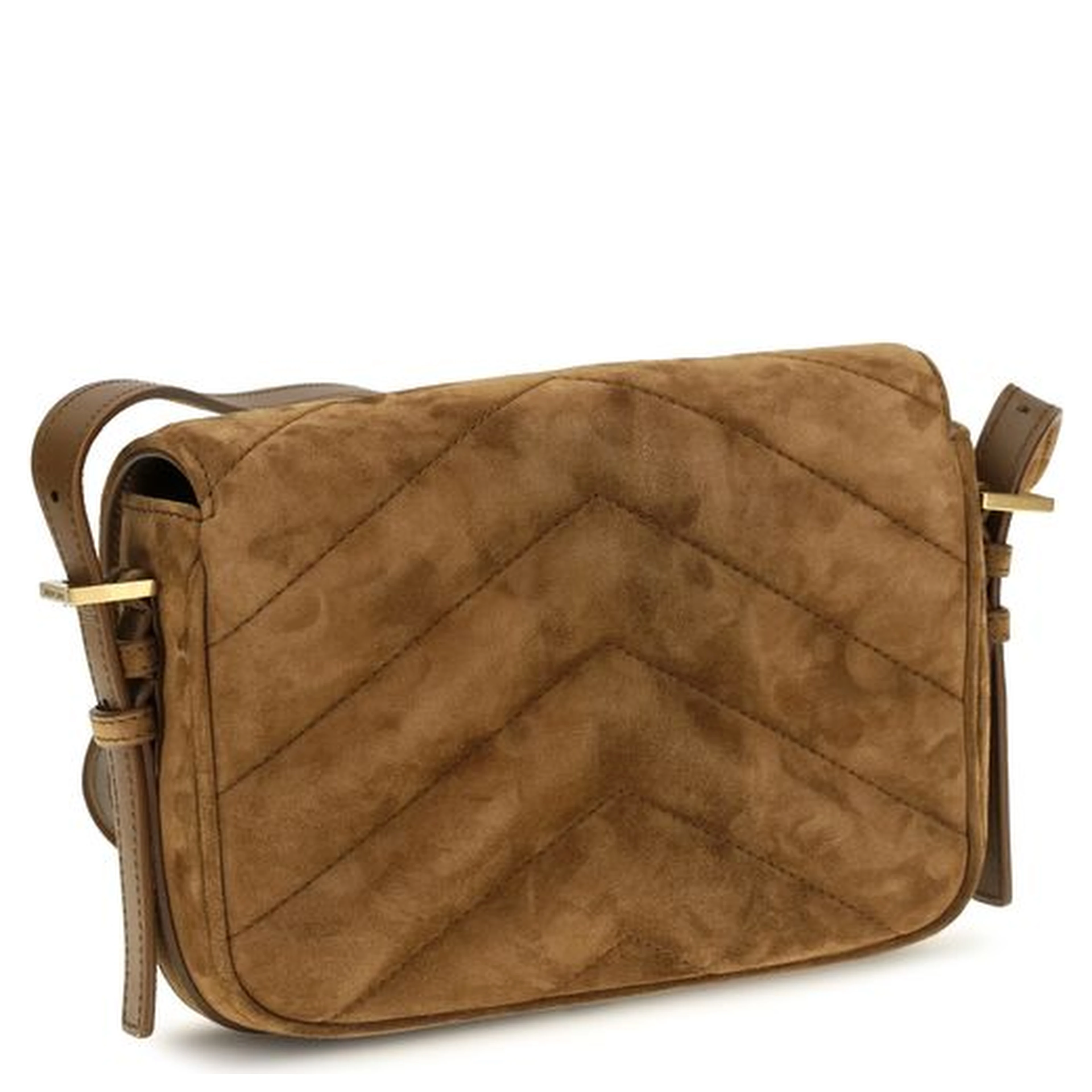 Brown Suede Leather Shoulder Bag