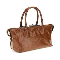 Brown Calf Leather Bos Taurus Handbag