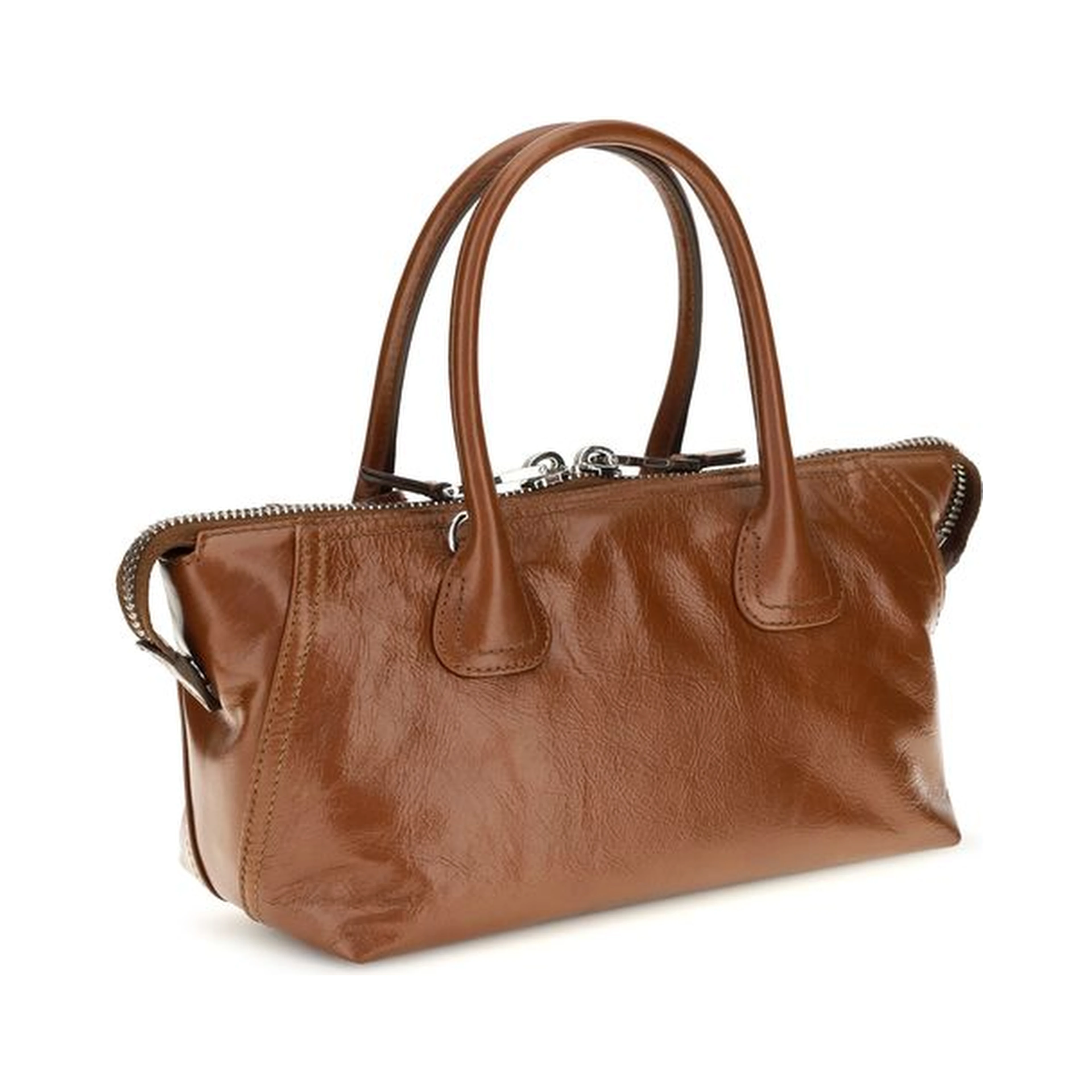Brown Calf Leather Bos Taurus Handbag