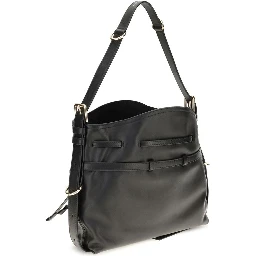 Black Calf Leather Bos Taurus Backet Bag
