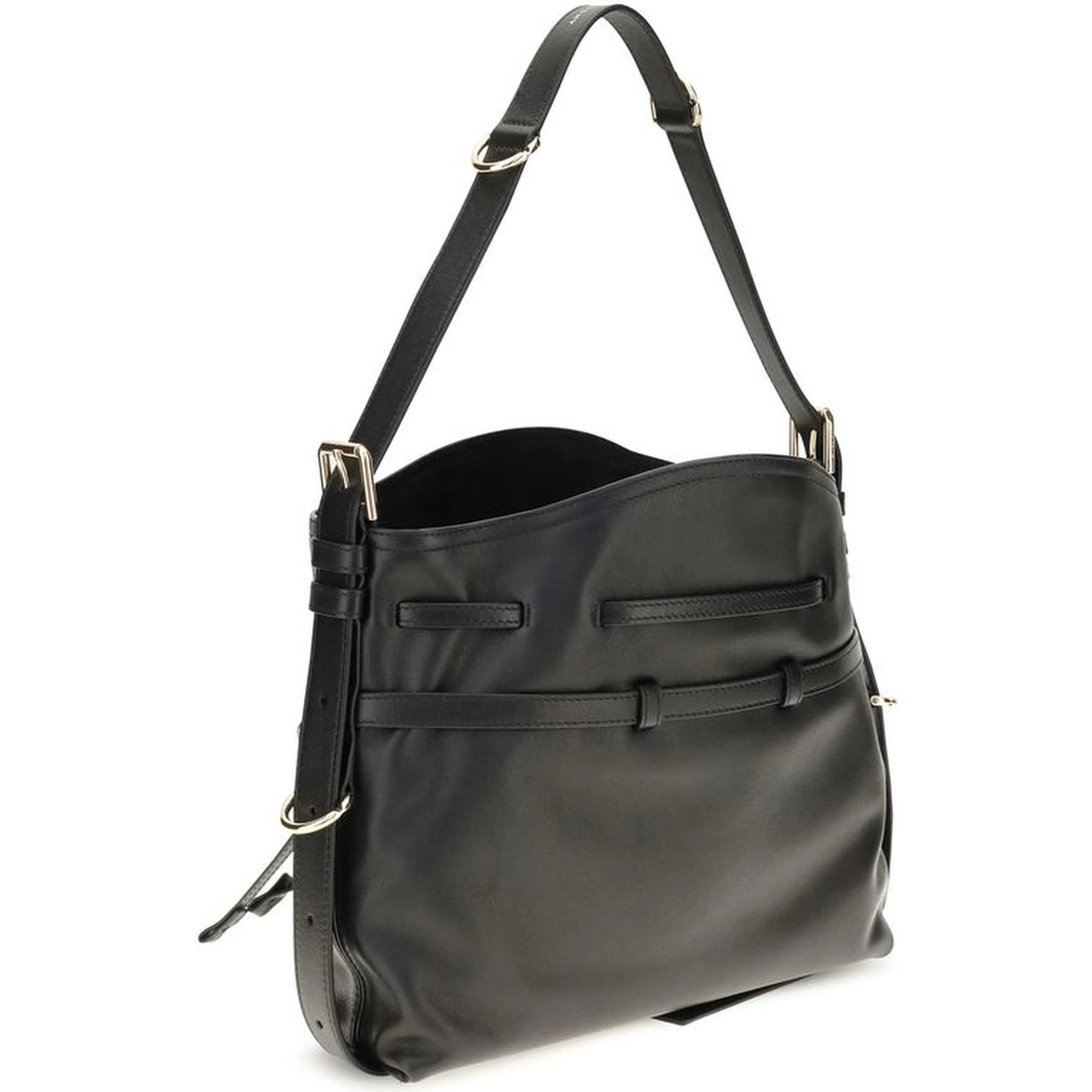 Black Calf Leather Bos Taurus Backet Bag