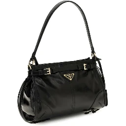 Black Calf Leather Bos Taurus Handbag
