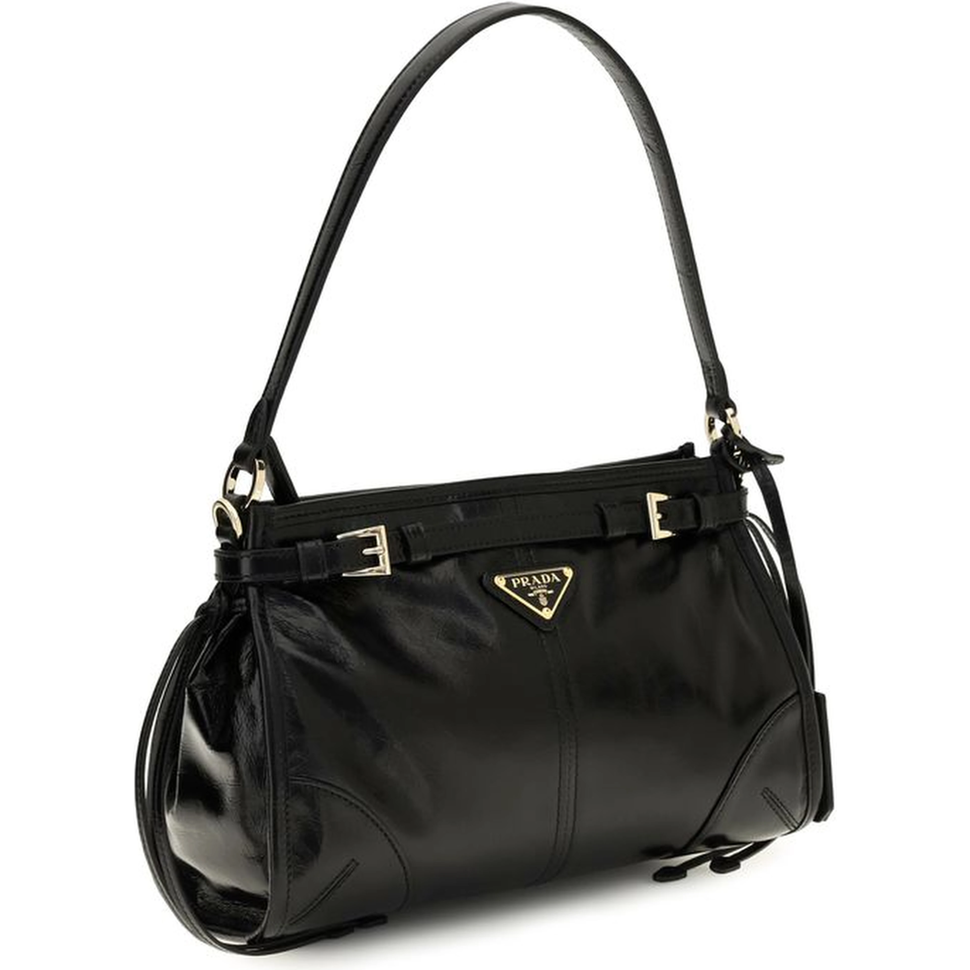 Black Calf Leather Bos Taurus Handbag