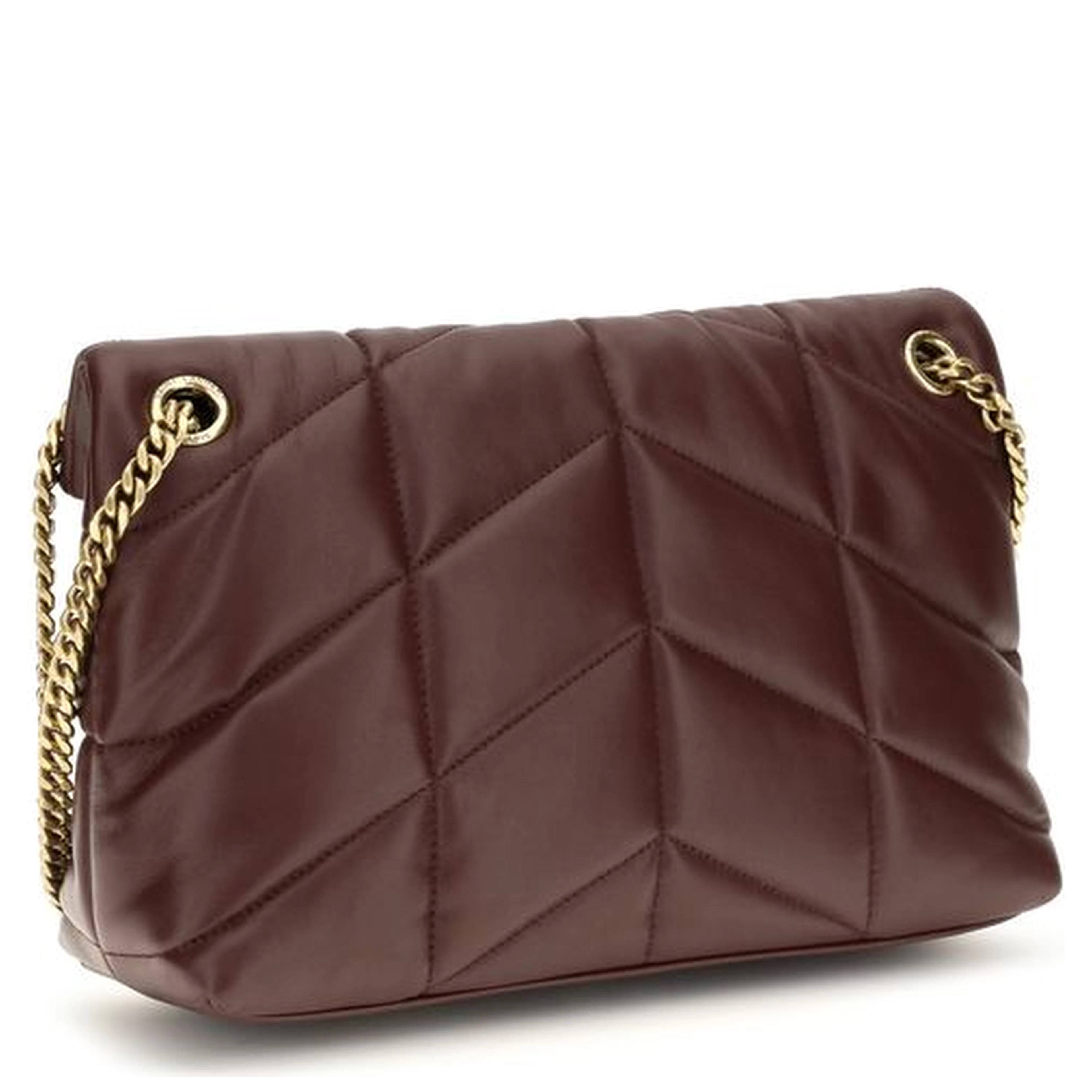 Bordeaux Lamb Leather Shoulder Bag
