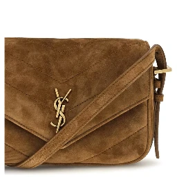 Brown Suede Leather Shoulder Bag
