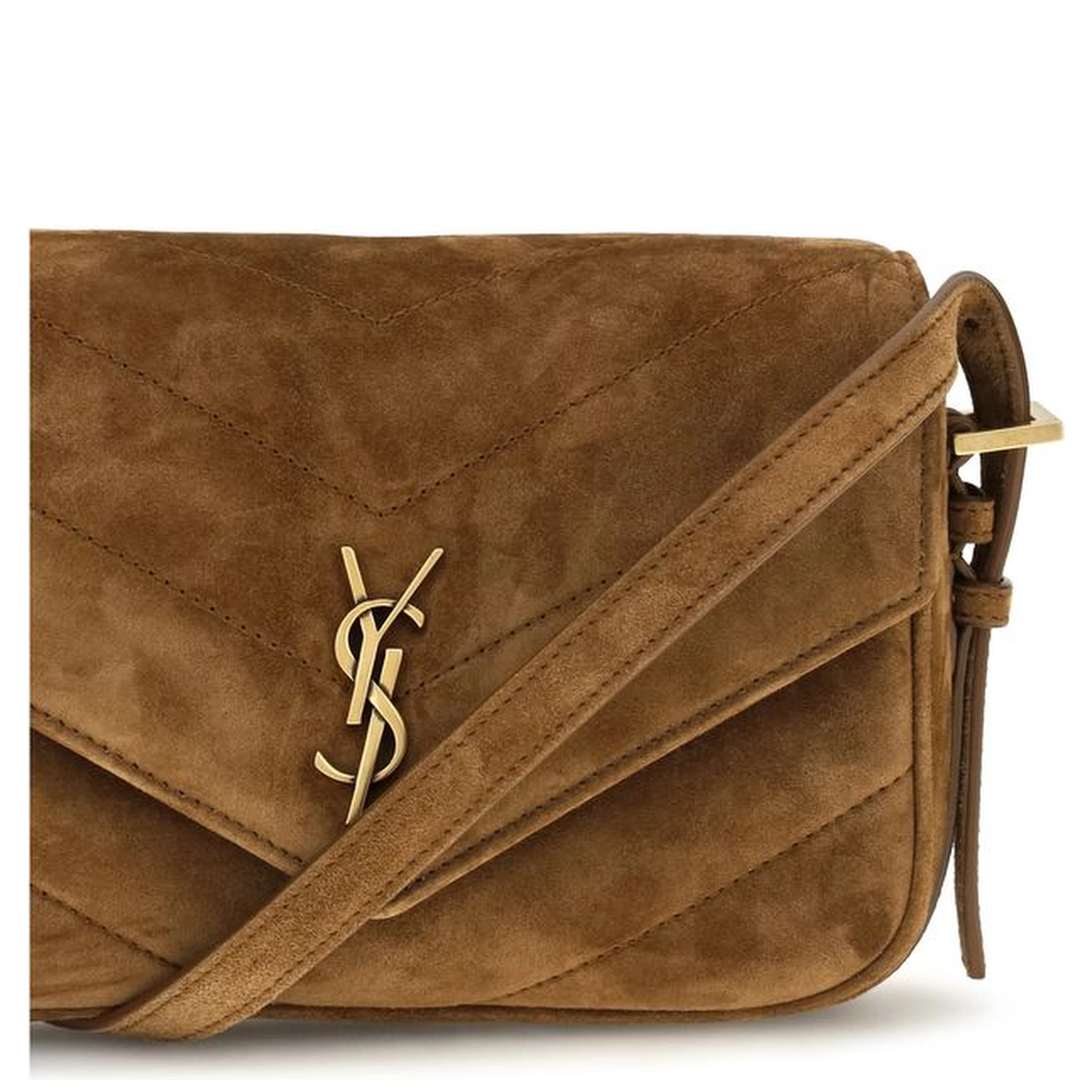 Brown Suede Leather Shoulder Bag