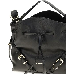 Black Calf Leather Bos Taurus Backet Bag