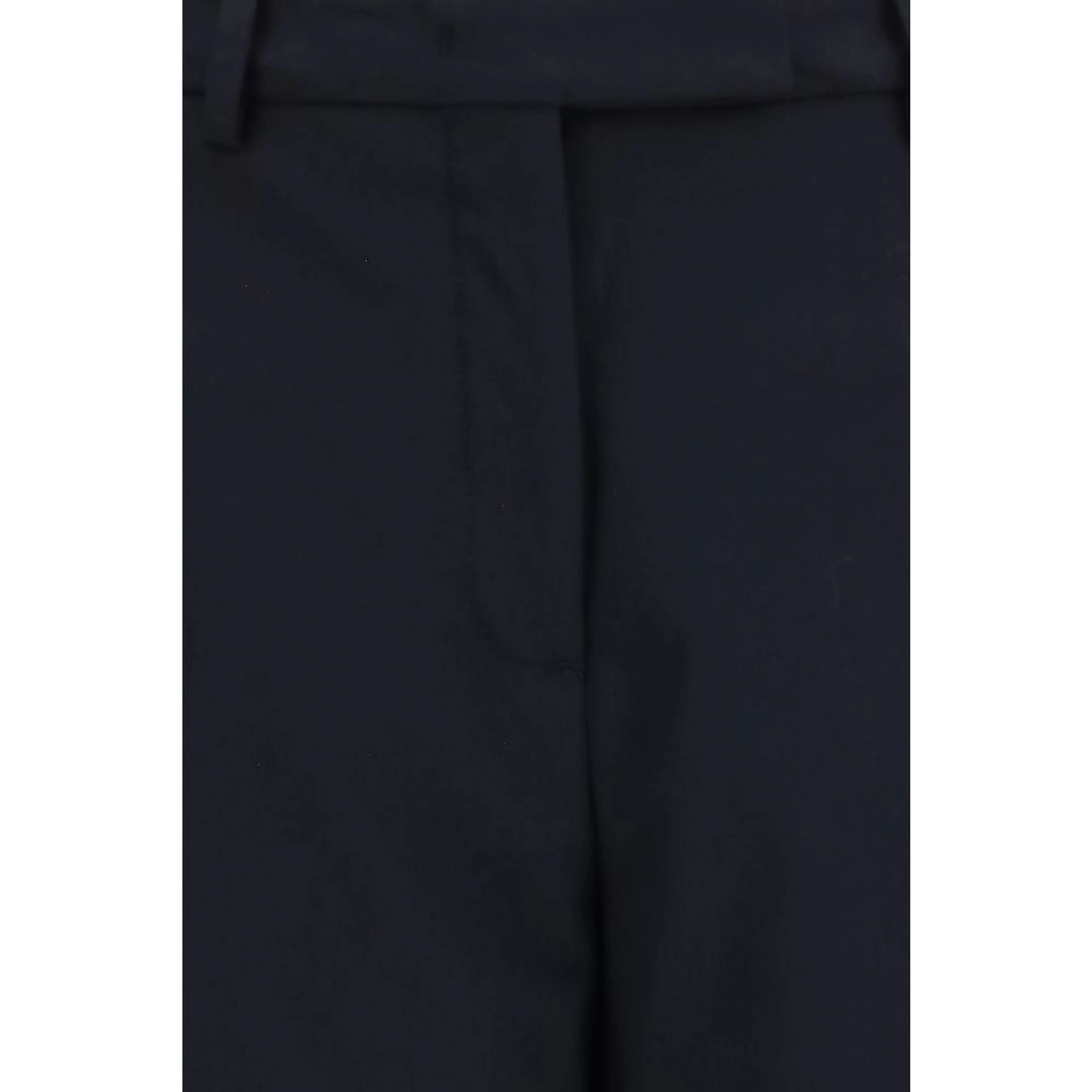 Blue Polyester Dress Pants