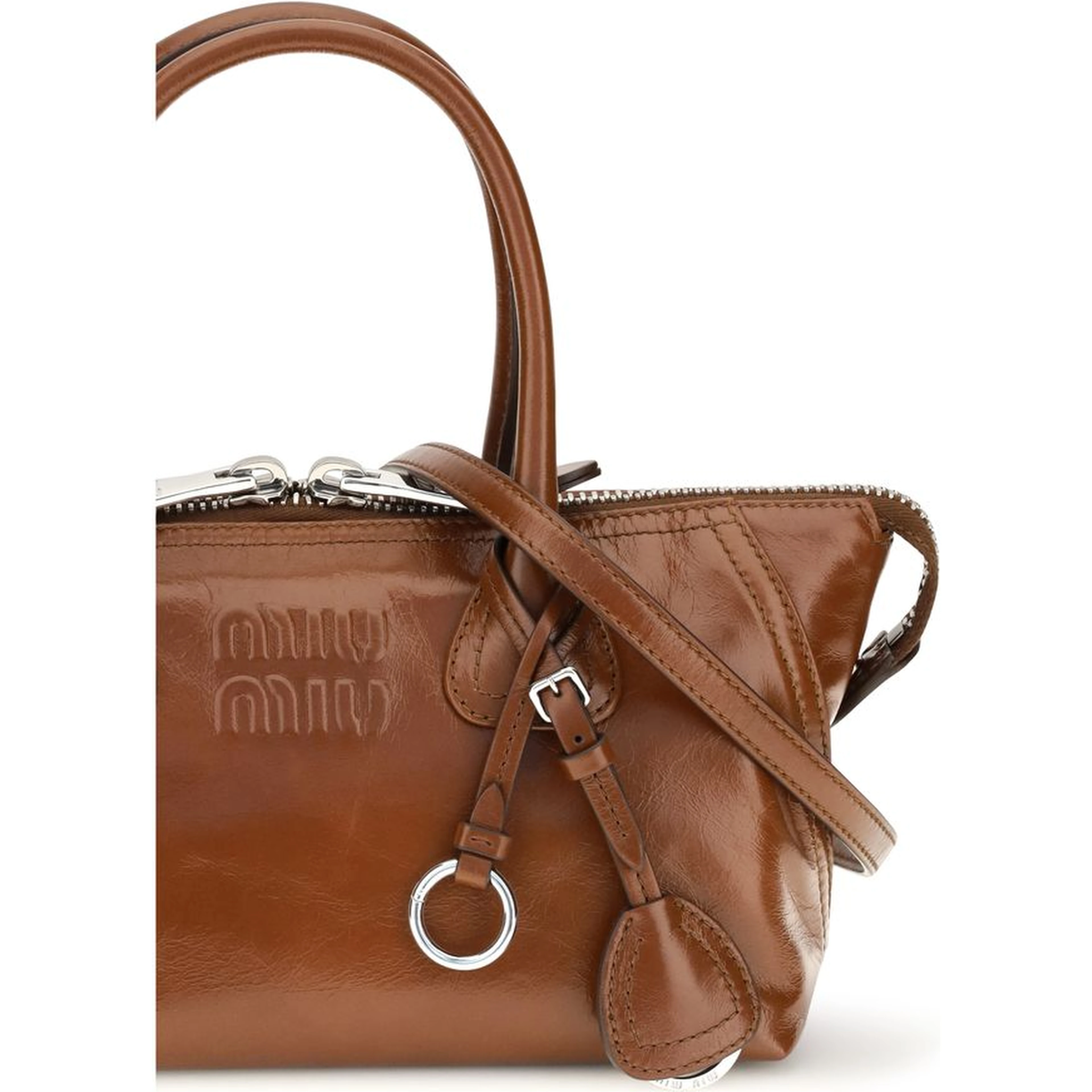 Brown Calf Leather Bos Taurus Handbag