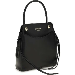 Black Calf Leather Bos Taurus Shoulder Bag