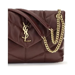 Bordeaux Lamb Leather Shoulder Bag