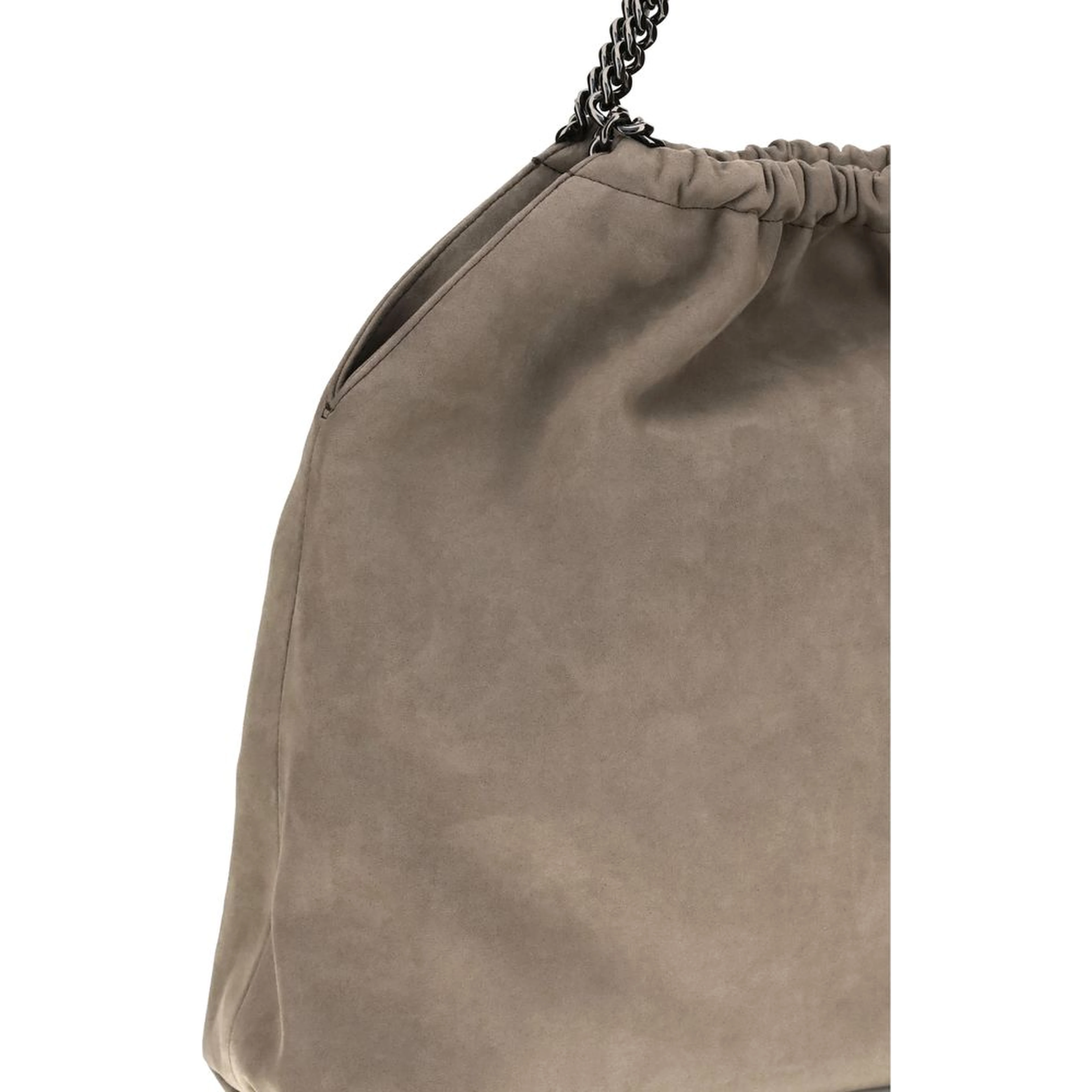Beige Polyester Shoulder Bag
