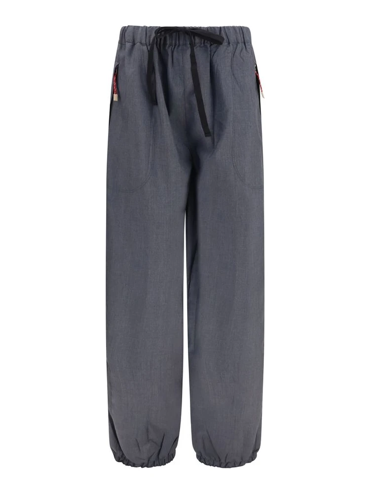 Gray Wool Oves Aries Casual Pants