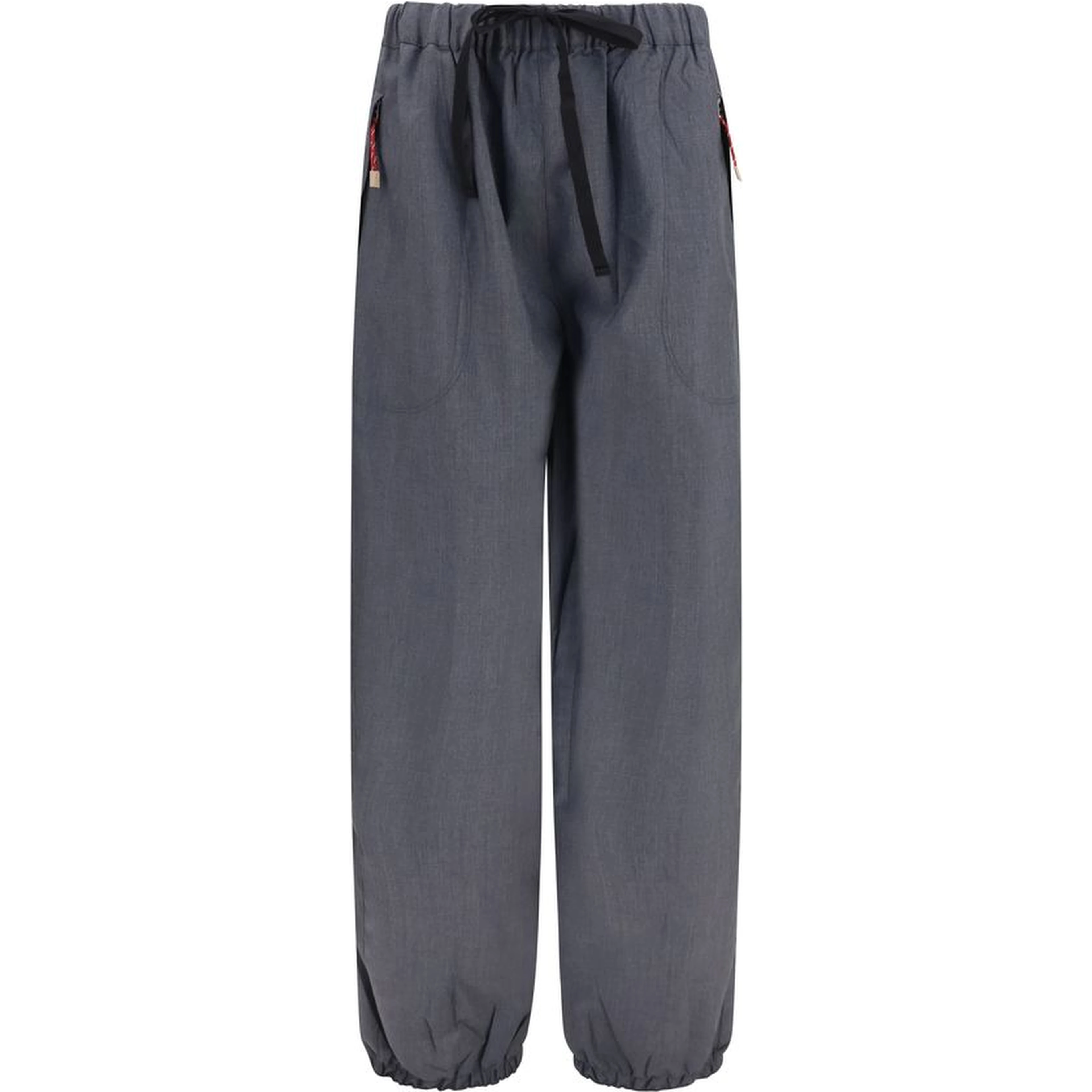 Gray Wool Oves Aries Casual Pants