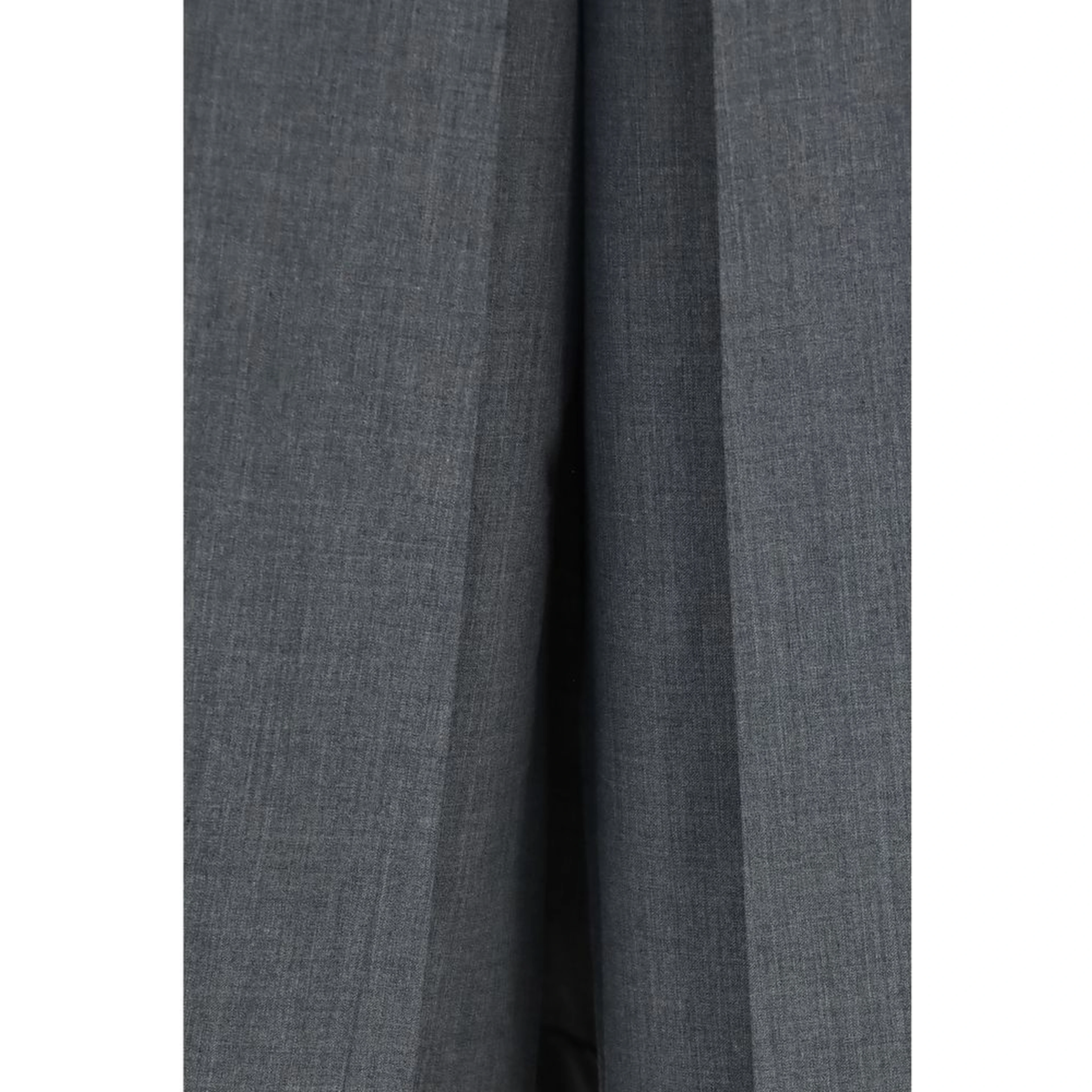Gray Polyester Dress Pants