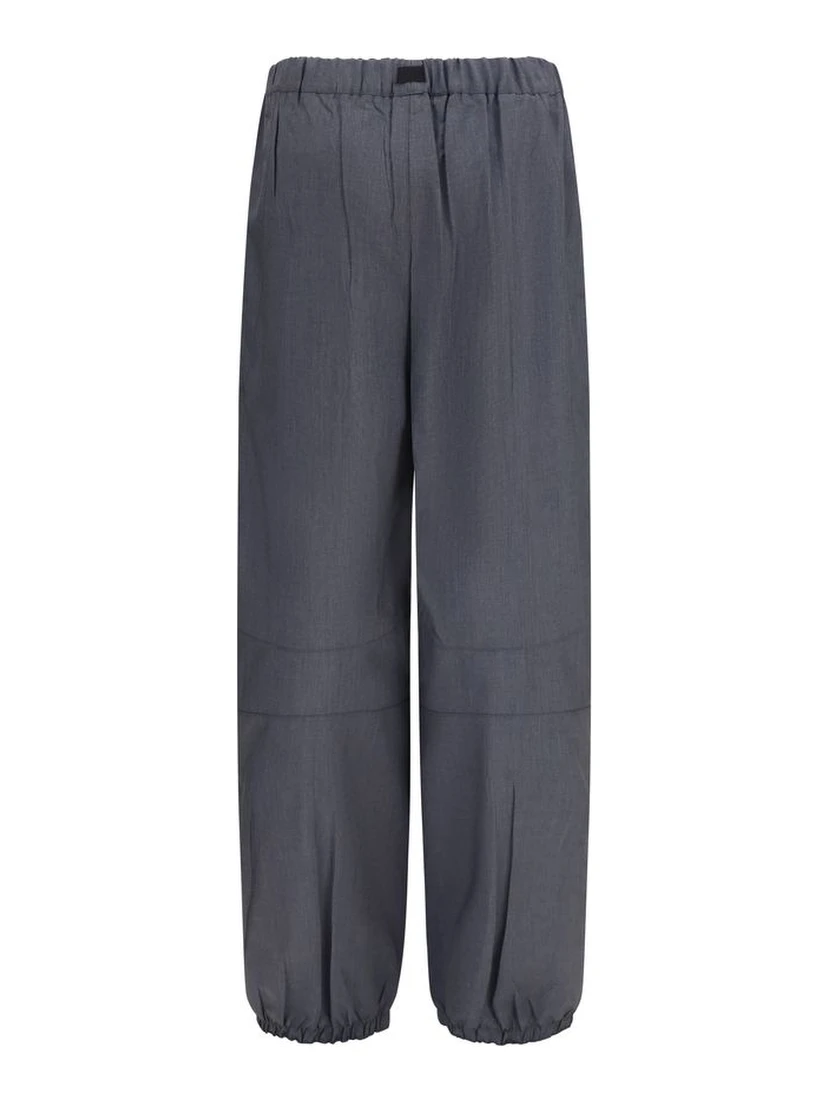 Gray Wool Oves Aries Casual Pants
