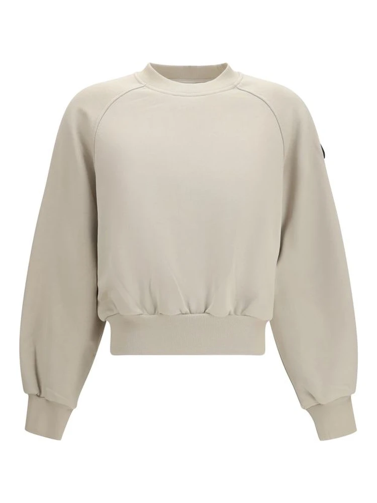 Beige Cotton Sweatshirt
