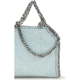 Blue Polyester Handbag