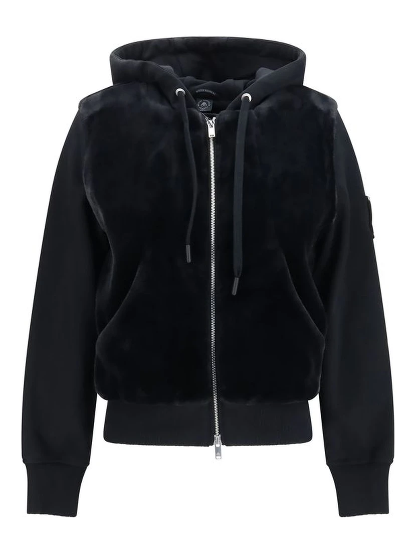 Black Cotton Sweatshirt