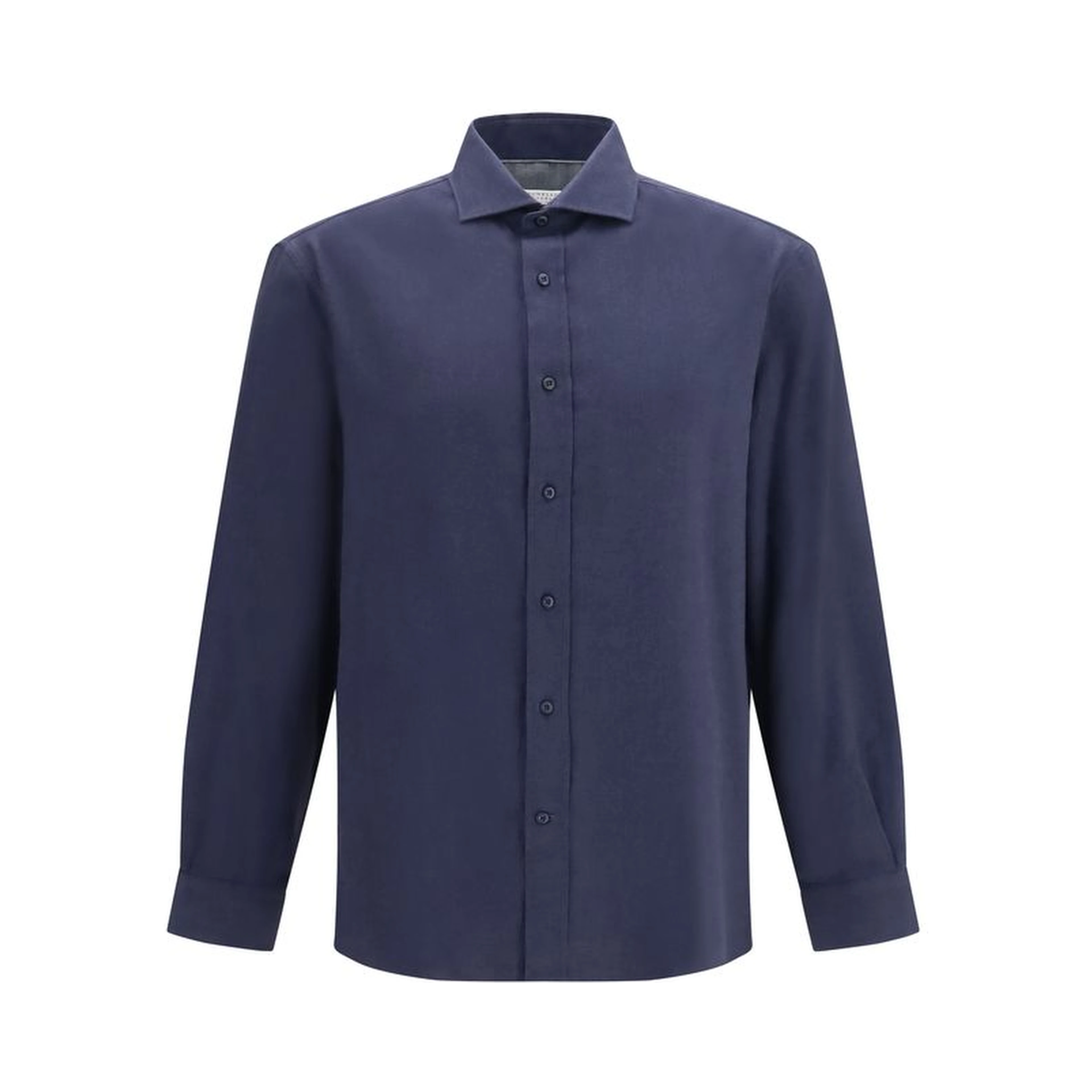 Blue Cotton Dress Shirt