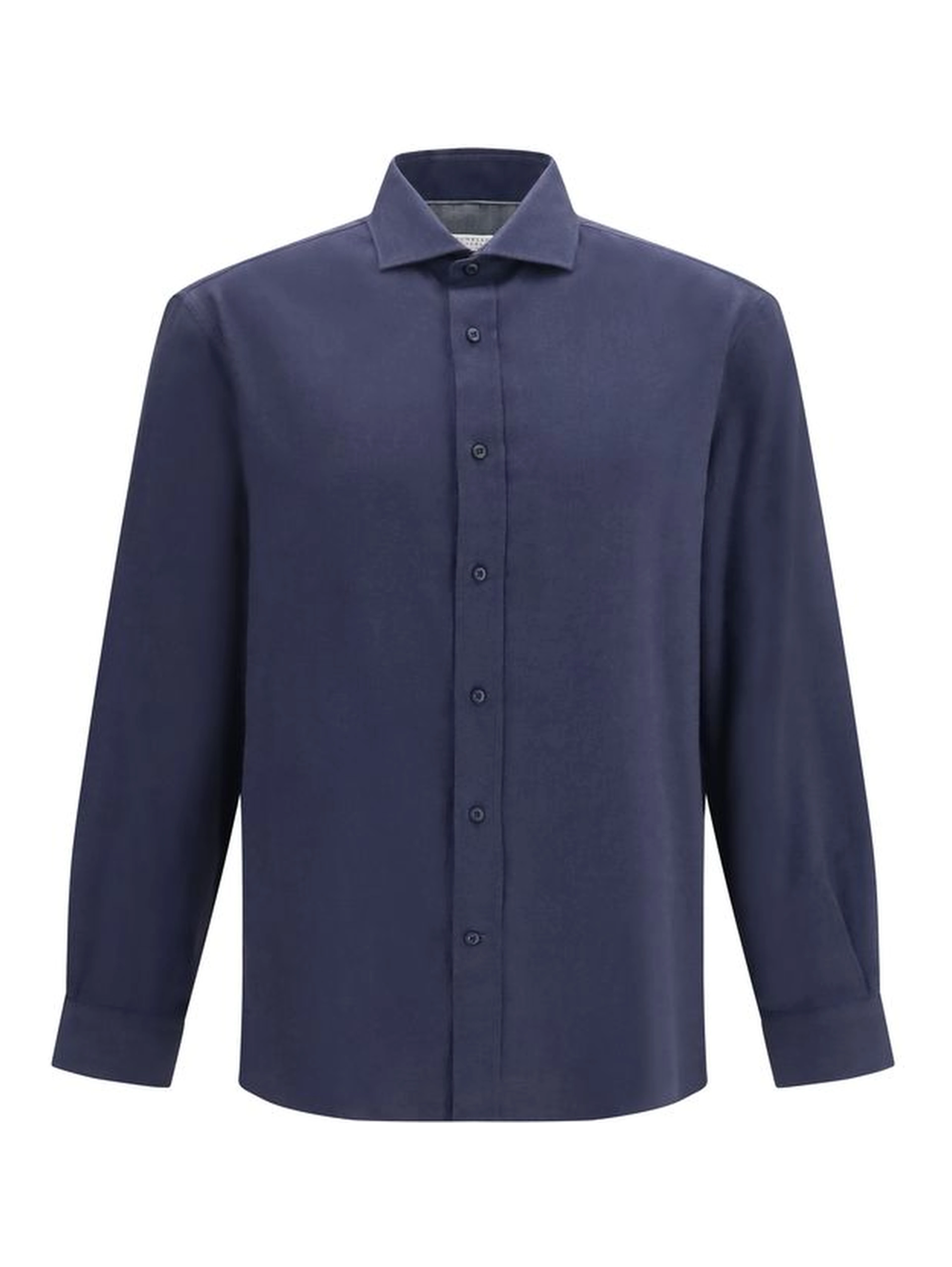 Blue Cotton Dress Shirt