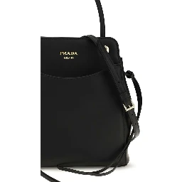 Black Calf Leather Bos Taurus Shoulder Bag
