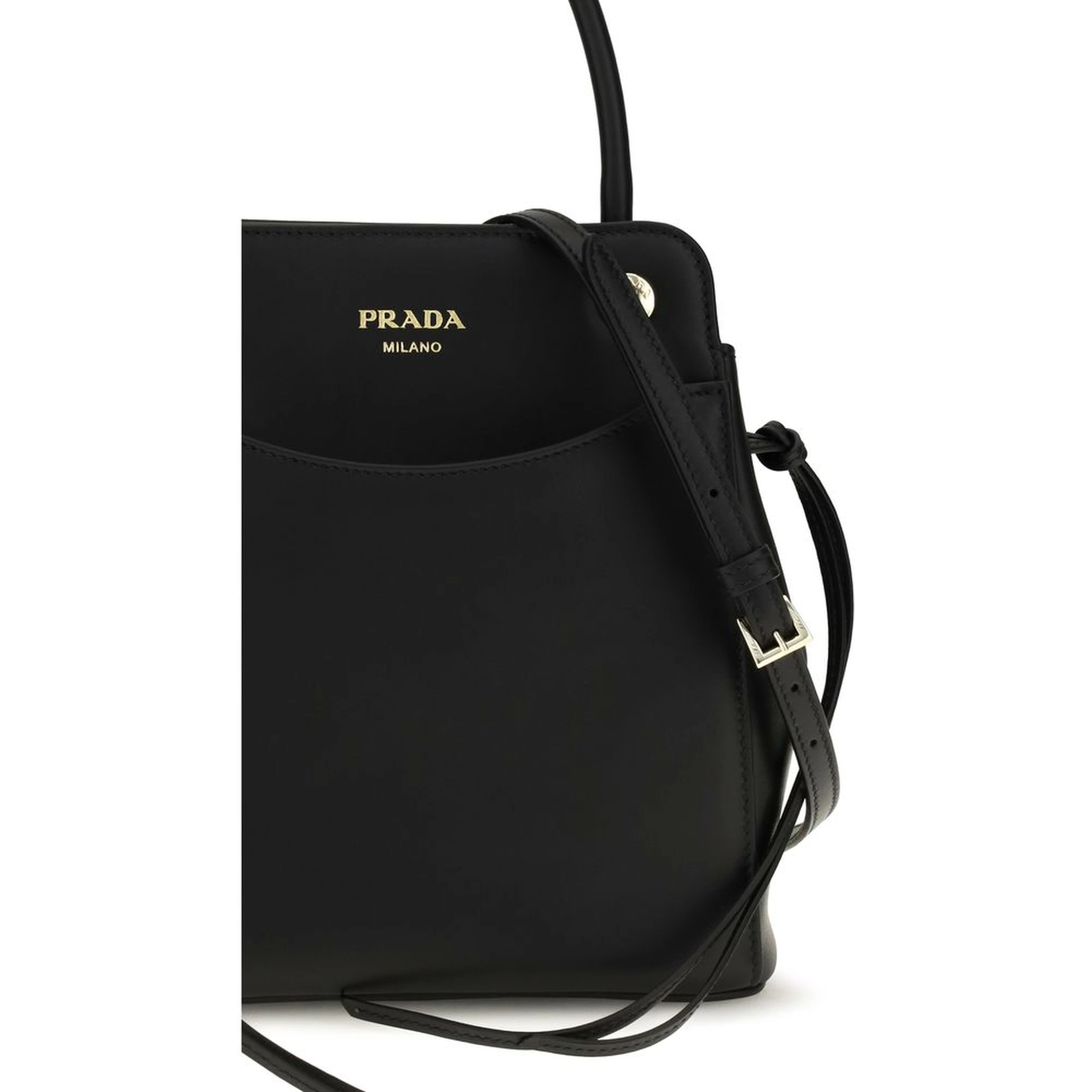 Black Calf Leather Bos Taurus Shoulder Bag