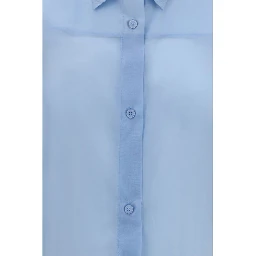 Blue Wool Oves Aries Dress Shirt