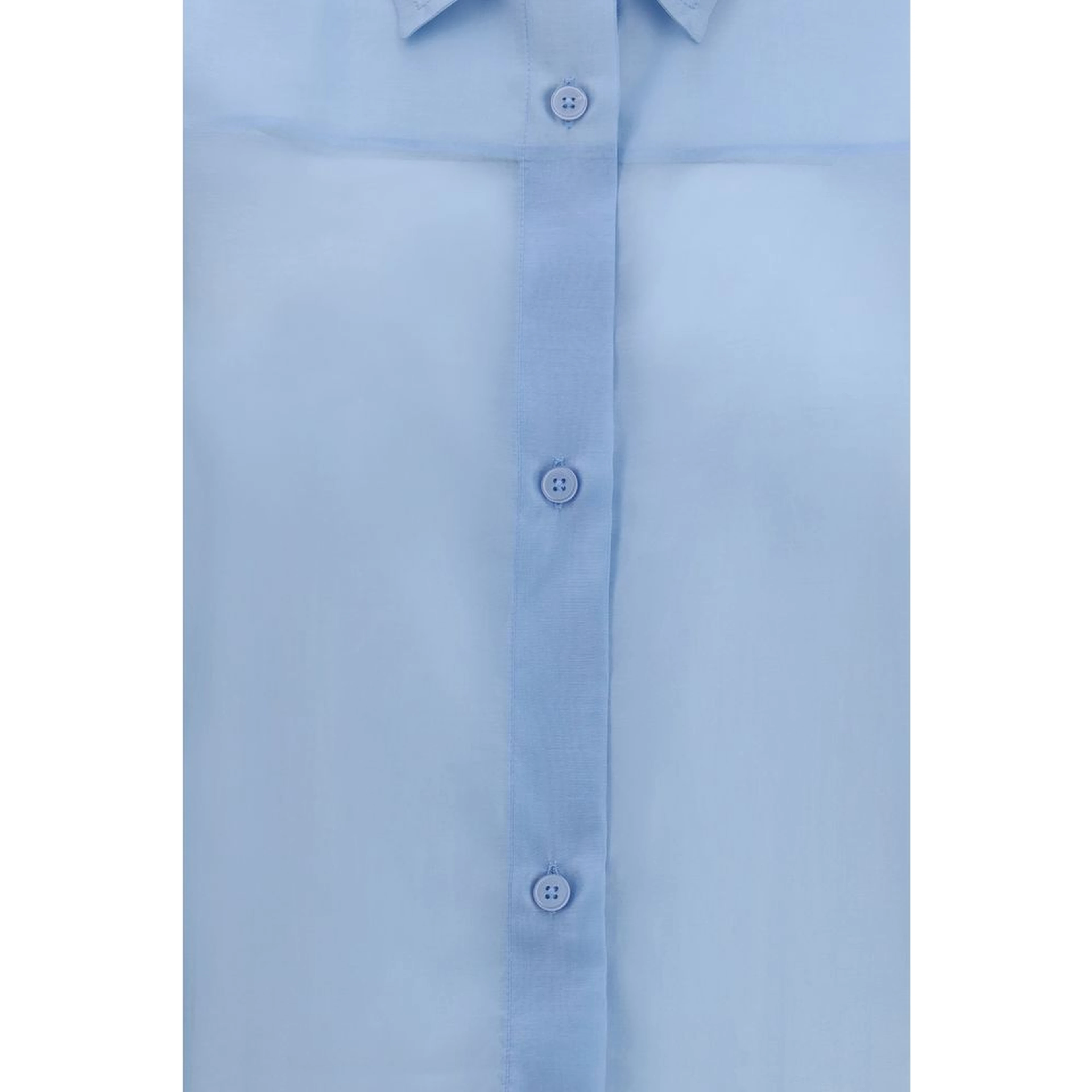 Blue Wool Oves Aries Dress Shirt