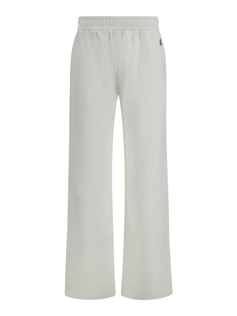 White Cotton Casual Pants