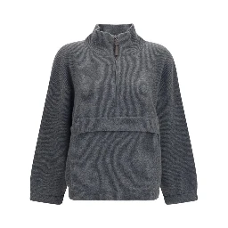Gray Cashmere Sweatshirt