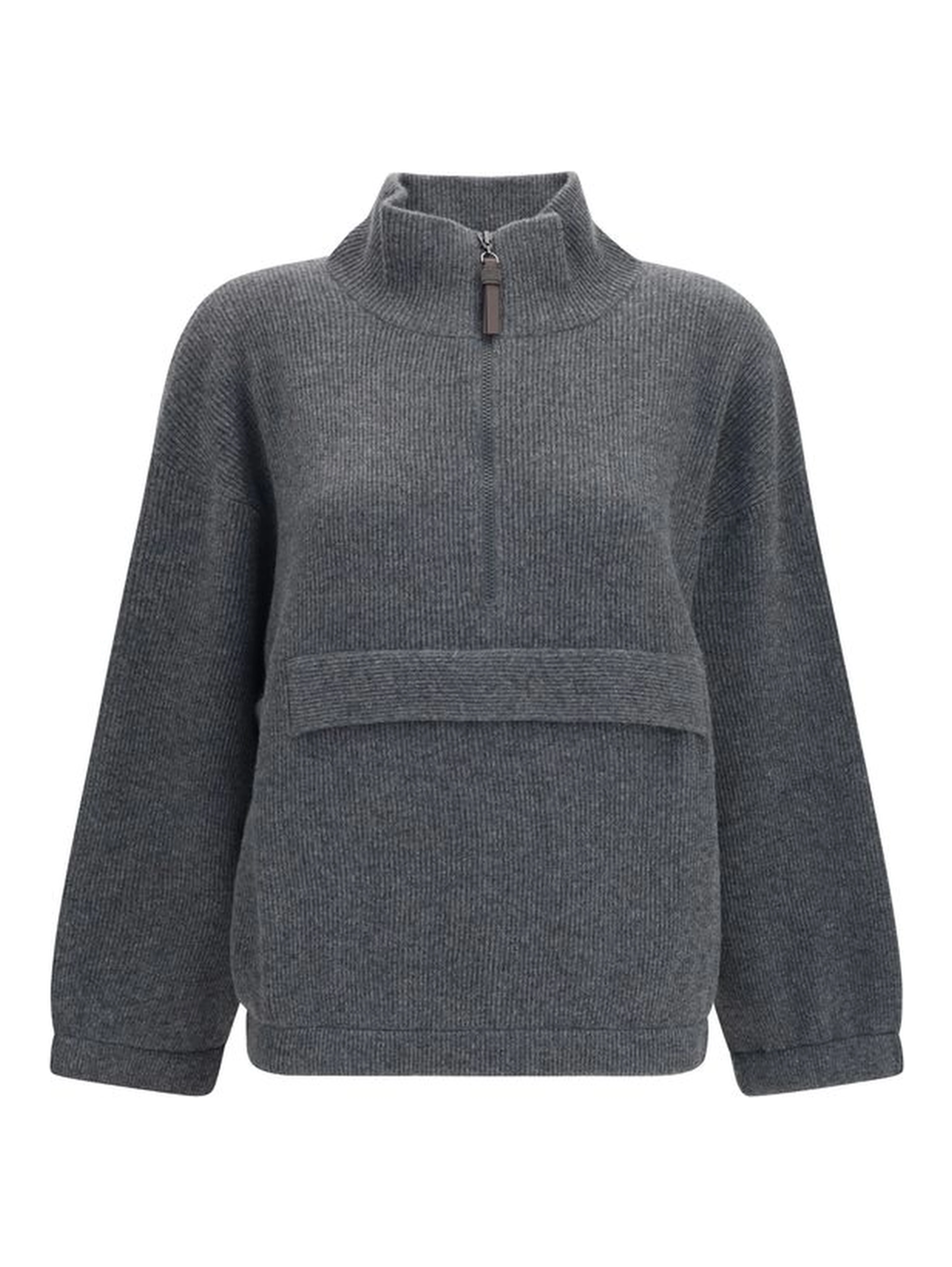 Gray Cashmere Sweatshirt