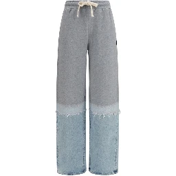 Multicolor Cotton Casual Pants