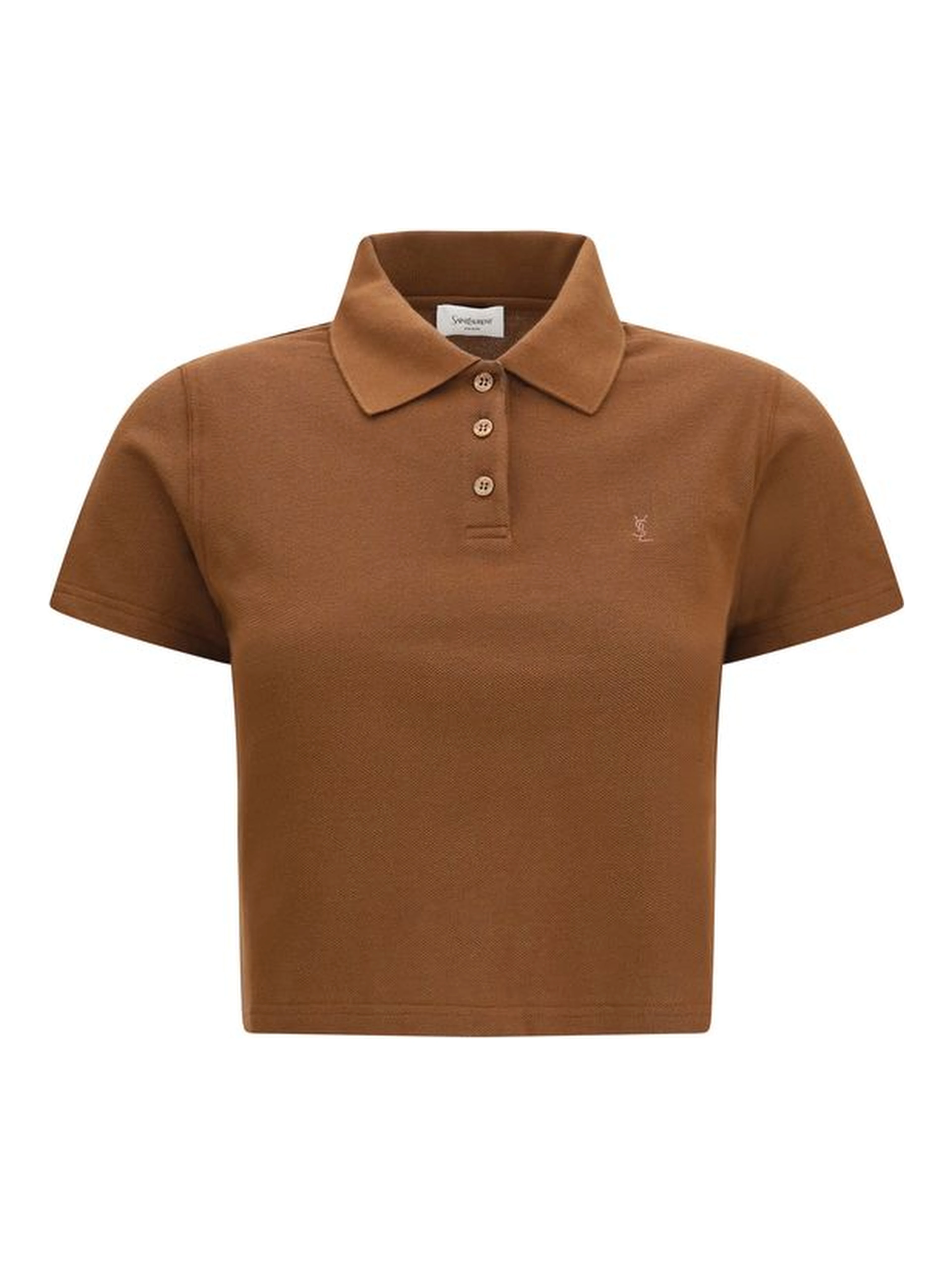 Brown Cotton Polo Shirt