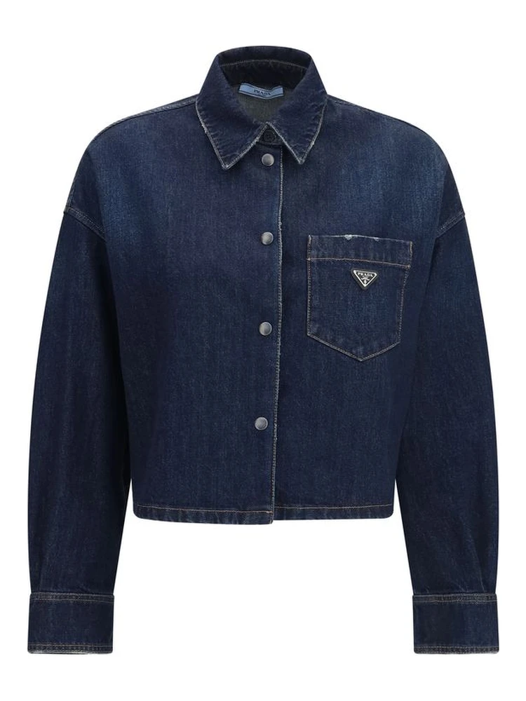 Blue Cotton Denim Jacket