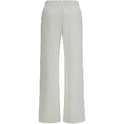 White Cotton Casual Pants