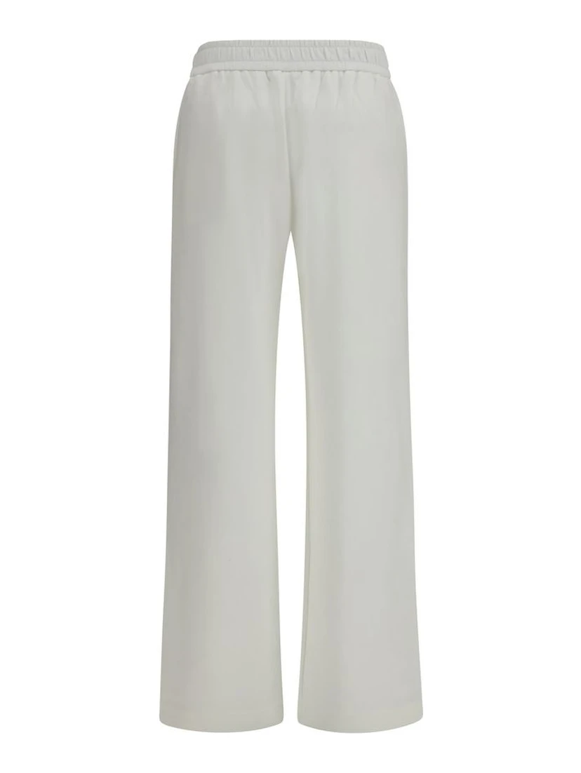 White Cotton Casual Pants