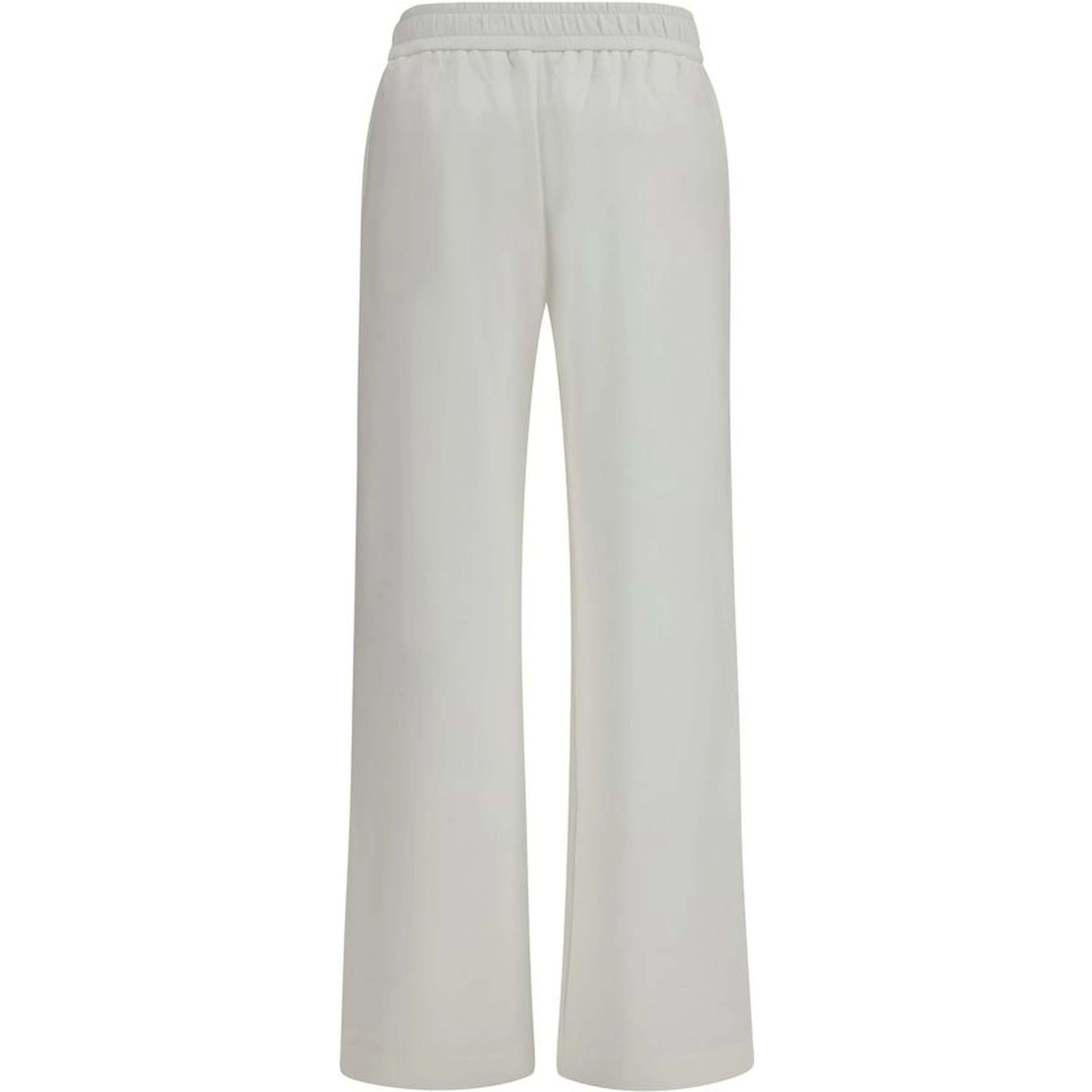 White Cotton Casual Pants