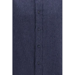Blue Cotton Dress Shirt