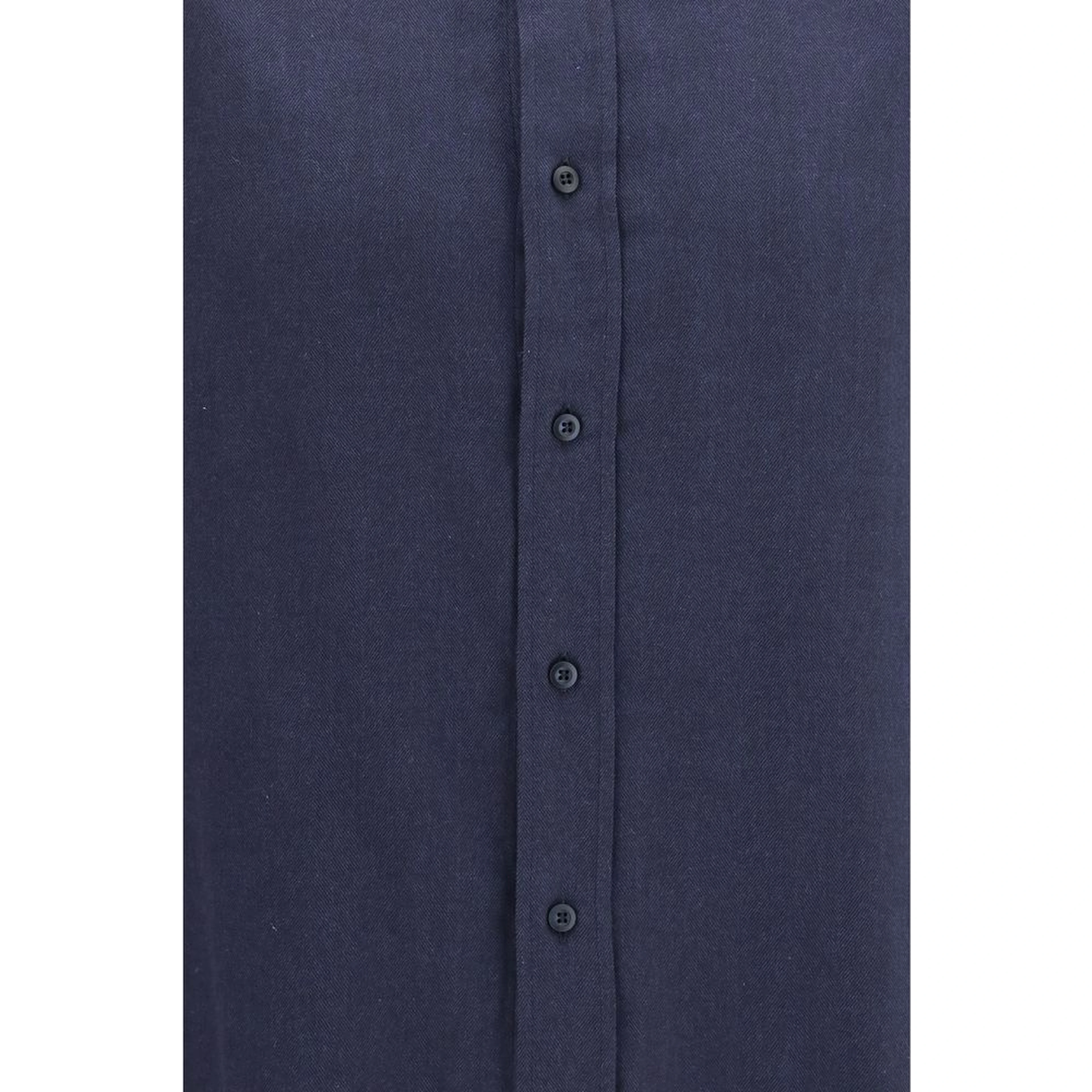 Blue Cotton Dress Shirt