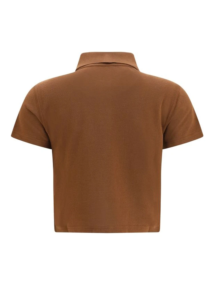 Brown Cotton Polo Shirt alternative
