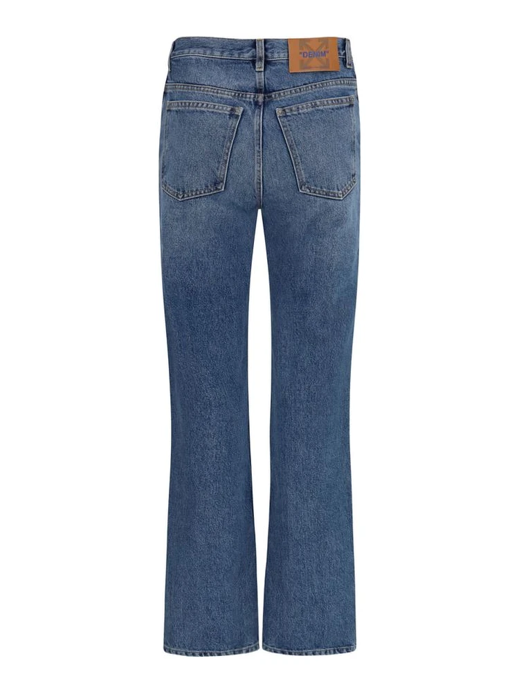 Blue Cotton Straight-Leg Jeans alternative