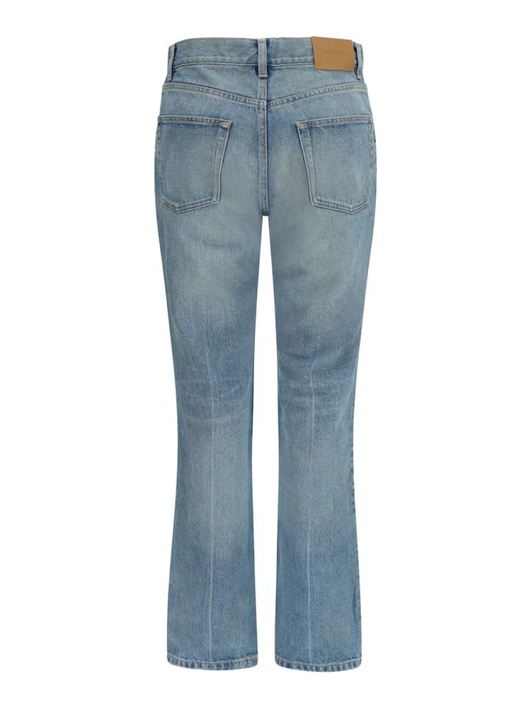 Blue Cotton Straight-Leg Jeans alternative