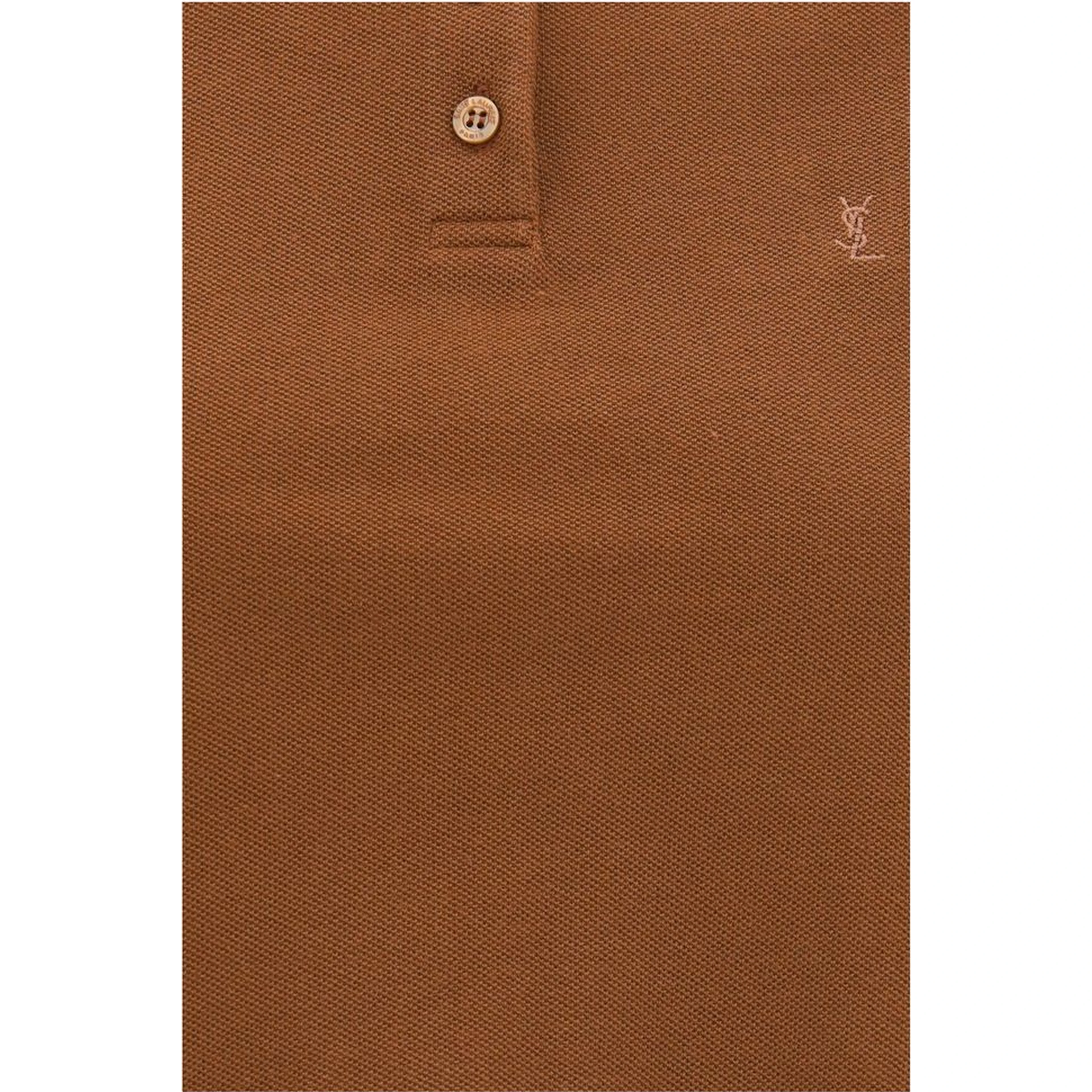 Brown Cotton Polo Shirt
