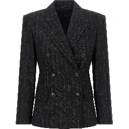 Gray Virgin Wool Blazer