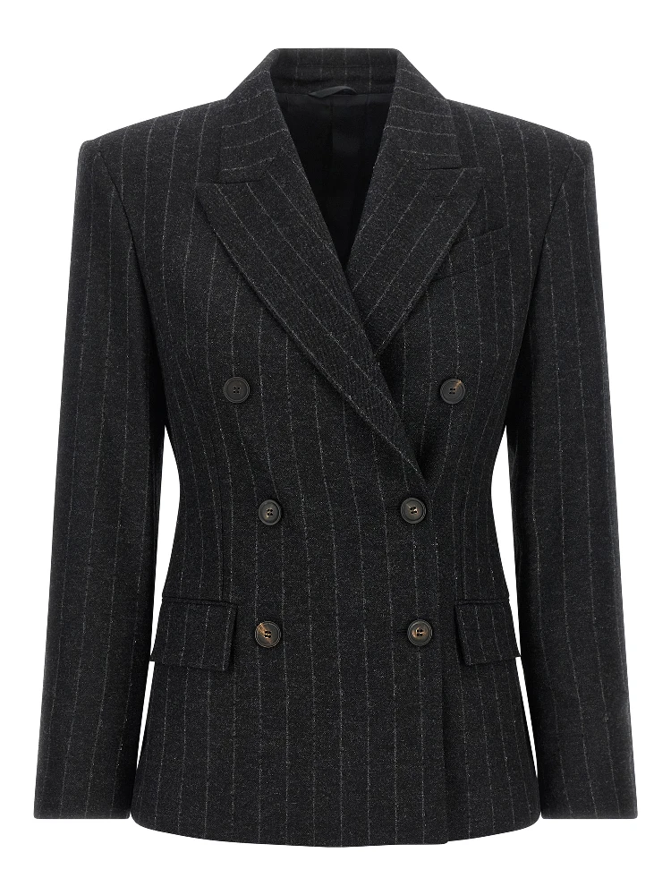 Gray Virgin Wool Blazer