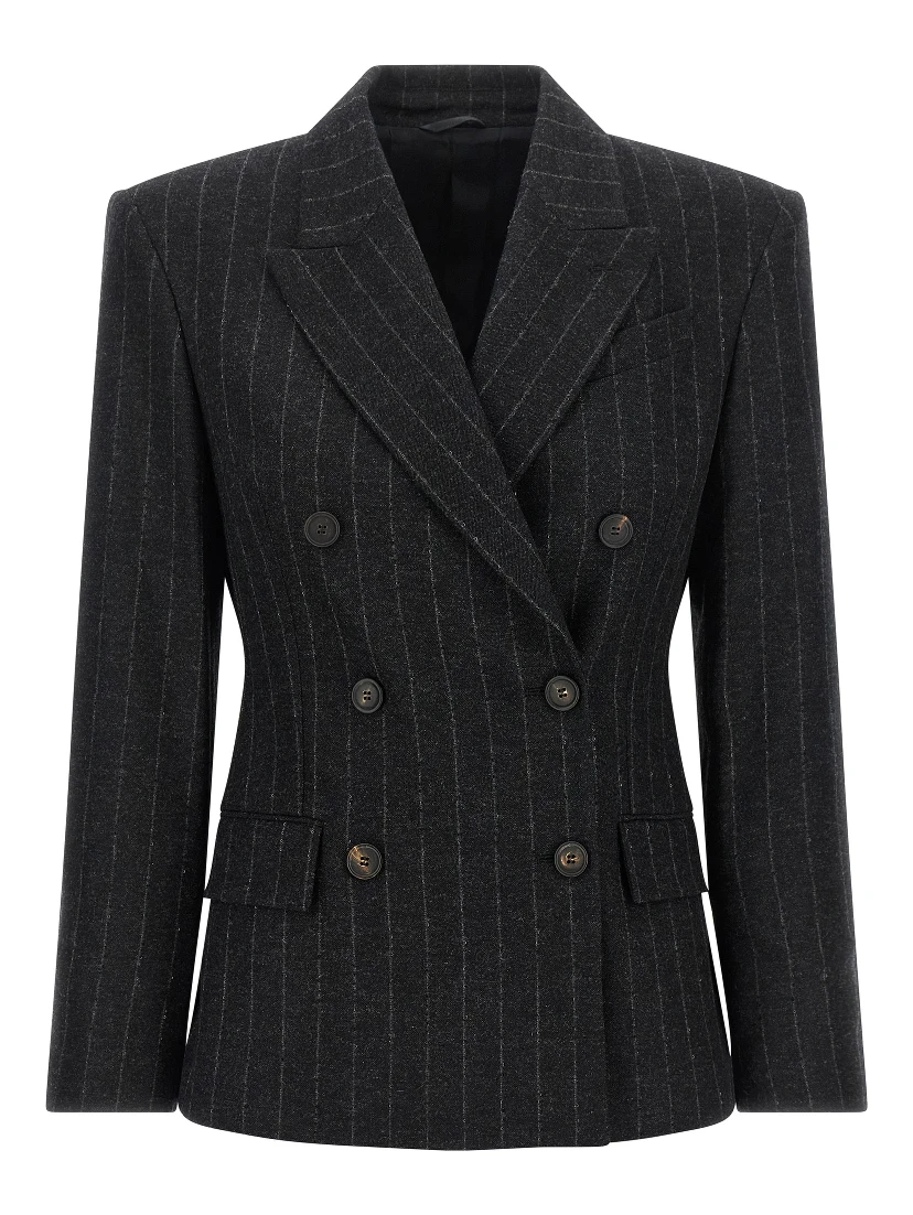 Gray Virgin Wool Blazer
